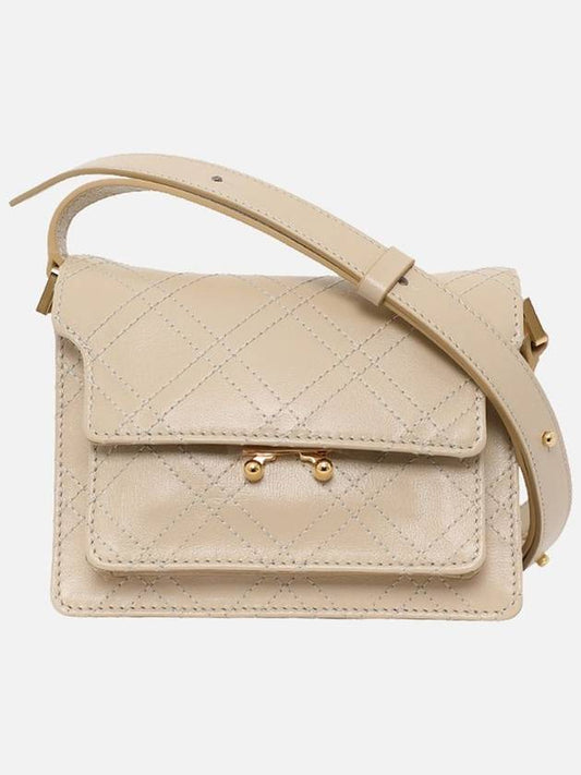 Women's Trunk Soft Mini Shoulder Bag Beige - MARNI - BALAAN 2