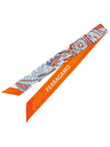 Togo Print Silk Scarf Orange - SALVATORE FERRAGAMO - BALAAN 3