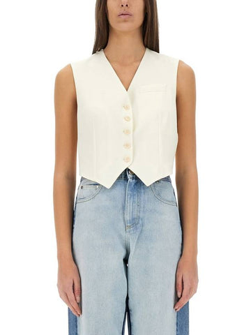 WOOL TAILORING SHORT VEST - STELLA MCCARTNEY - BALAAN 1