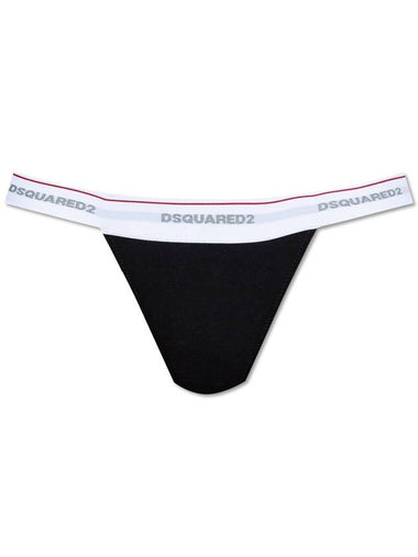 Dsquared2 Logo Thongs, Women's, Black - DSQUARED2 - BALAAN 1