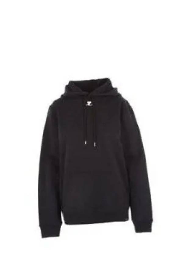 Embroidered Logo Hoodie Black - COURREGES - BALAAN 2