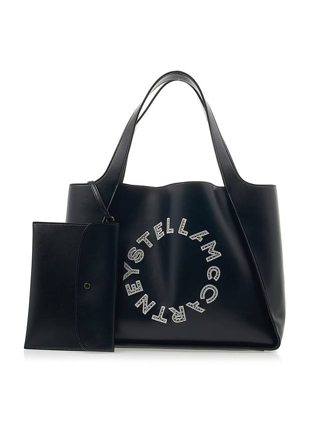 Logo Shopper Tote Bag Black - STELLA MCCARTNEY - BALAAN 1