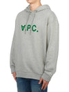 Milo Logo Cotton Hoodie Grey - A.P.C. - BALAAN 3