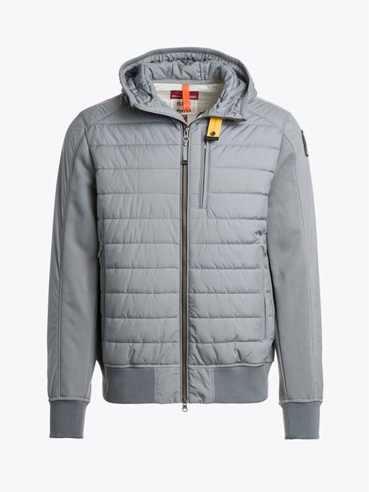 Gordon Hybrid Padded Zip-up Jacket Lead - PARAJUMPERS - BALAAN 2