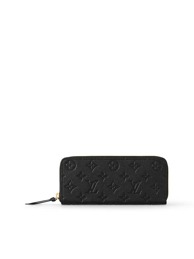 Clemence Monogram Empreinte Leather Long Wallet Black - LOUIS VUITTON - BALAAN 2