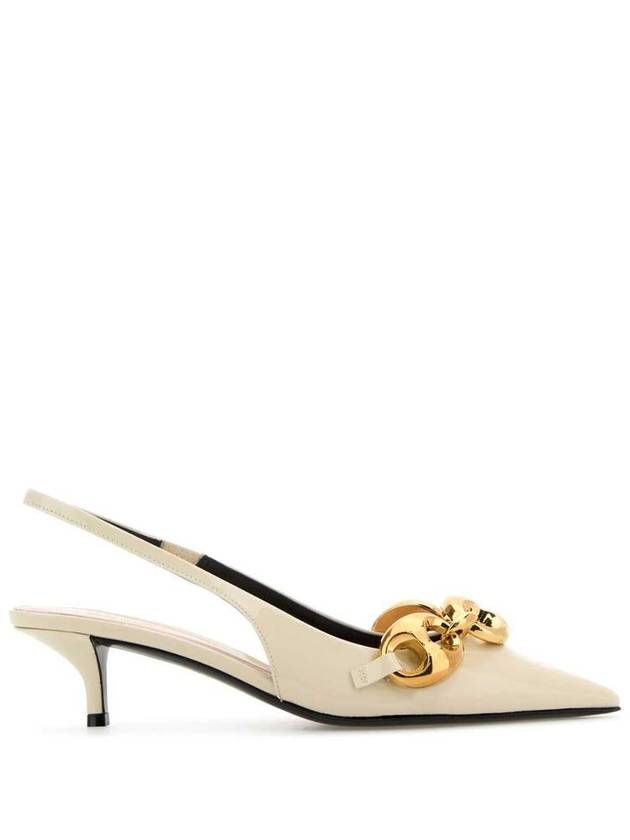 Marina chain slingback heel ivory - GUCCI - BALAAN 2