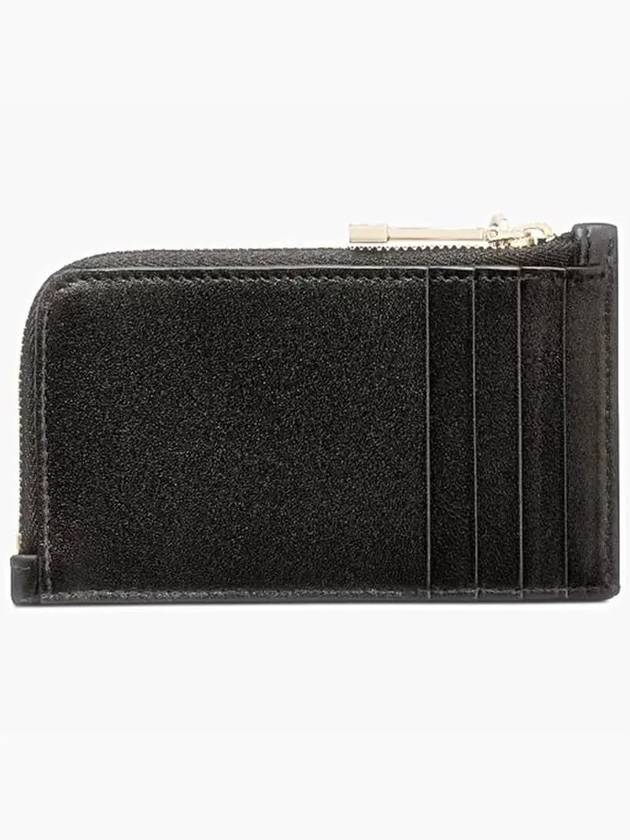 Lady Compact Cannage Zipper Lambskin Card Wallet Black - DIOR - BALAAN 4