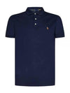 Embroidered Logo Pony Polo Shirt Blue - POLO RALPH LAUREN - BALAAN 2