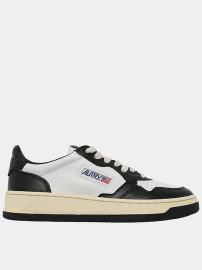 Medalist Leather Low Top Sneakers White Black - AUTRY - BALAAN 2