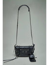 Zipper Stud Arena Lambskin Shoulder Bag Black - BALENCIAGA - BALAAN 2