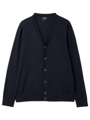 Joe logo cardigan dark navy - A.P.C. - BALAAN 1