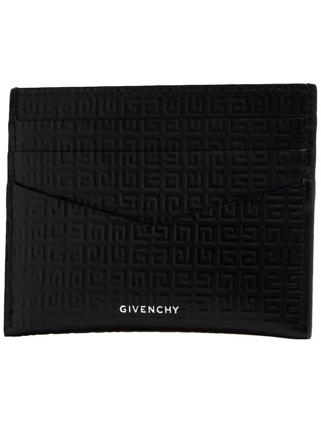 Micro 4G Leather Card Wallet Green Black - GIVENCHY - BALAAN 4