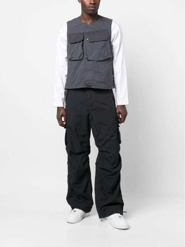 Mid Layer Cotton Vest Grey - TEN C - BALAAN 6