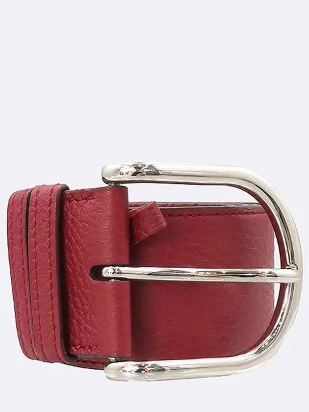 burgundy belt - HERMES - BALAAN 2