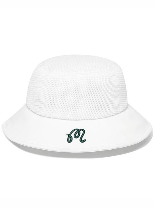 Amosa knit bucket hat WHITE - MALBON GOLF - BALAAN 2