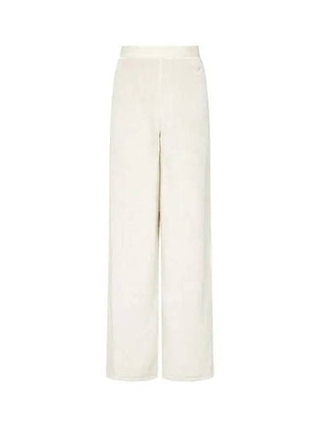 Women s Toggle Drawstring Fleece Pants Cream 271468 - EMPORIO ARMANI - BALAAN 1