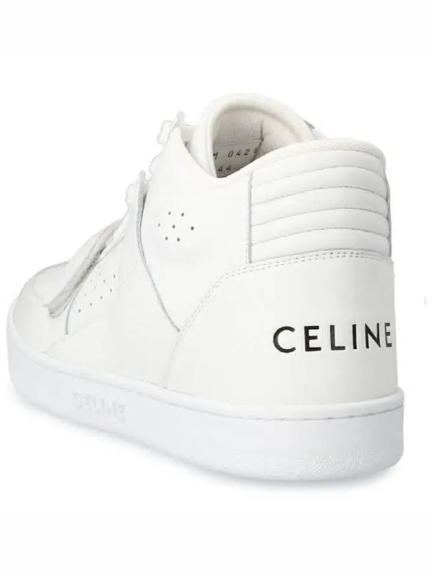 Velcro CT 02 Mid Top Sneakers White - CELINE - BALAAN 5