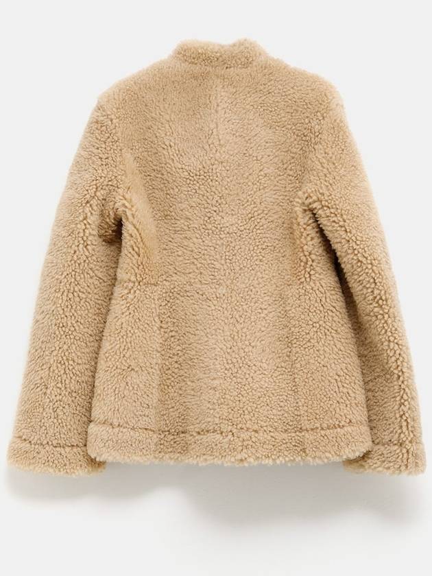 Cinched shearling jacket butter 244 WRO0153 LE0095 092 - TOTEME - BALAAN 3