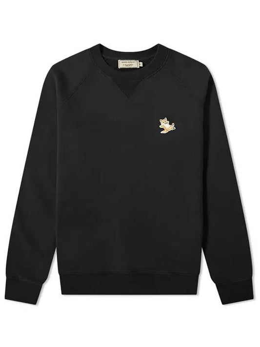 Chillax Fox Patch Classic Sweatshirt Black - MAISON KITSUNE - BALAAN 2