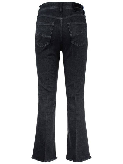 Jacob Cohen Black Cotton And Cashmere Jeans - JACOB COHEN - BALAAN 2