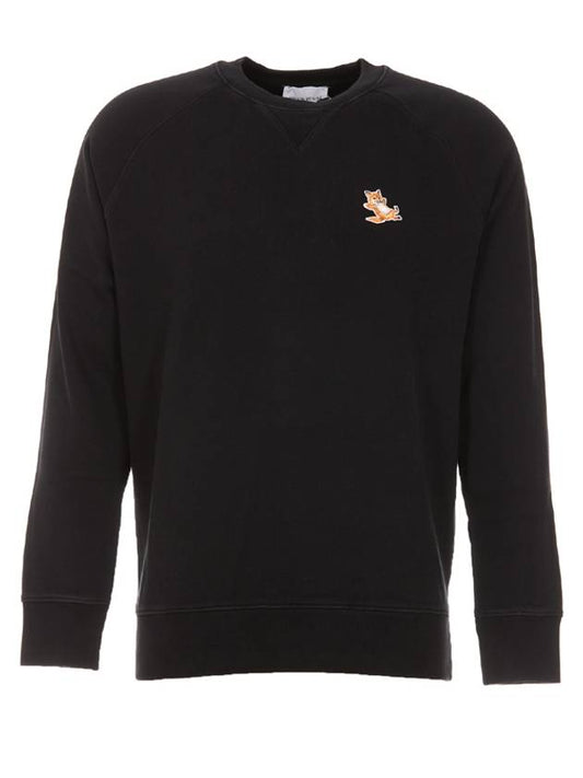 Chillax Fox Patch Classic Sweatshirt Black - MAISON KITSUNE - BALAAN 2