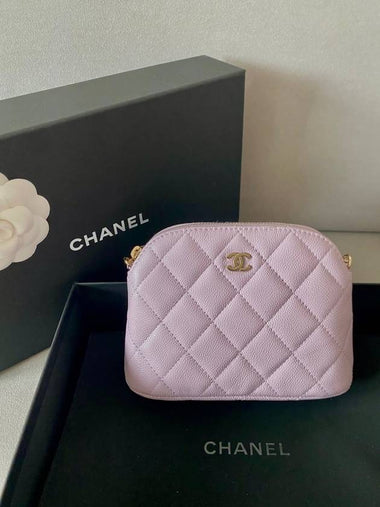 Halfmoon mini chain bag caviar lavender gold AP4000 - CHANEL - BALAAN 1