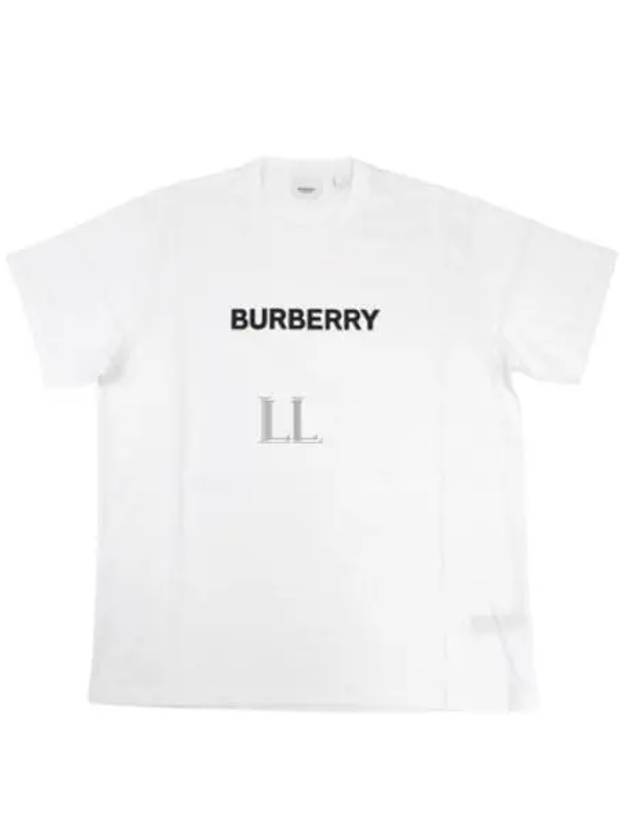 Logo Print Short Sleeve T-Shirt White - BURBERRY - BALAAN 2