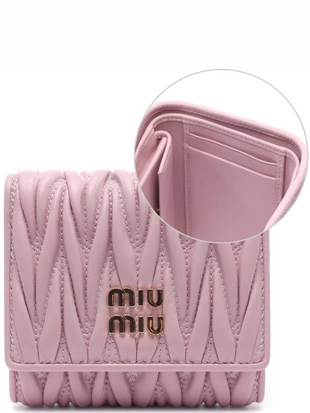 Women s Matelasse Half Wallet 5MH033 2FPP F0E18 24F - MIU MIU - BALAAN 2