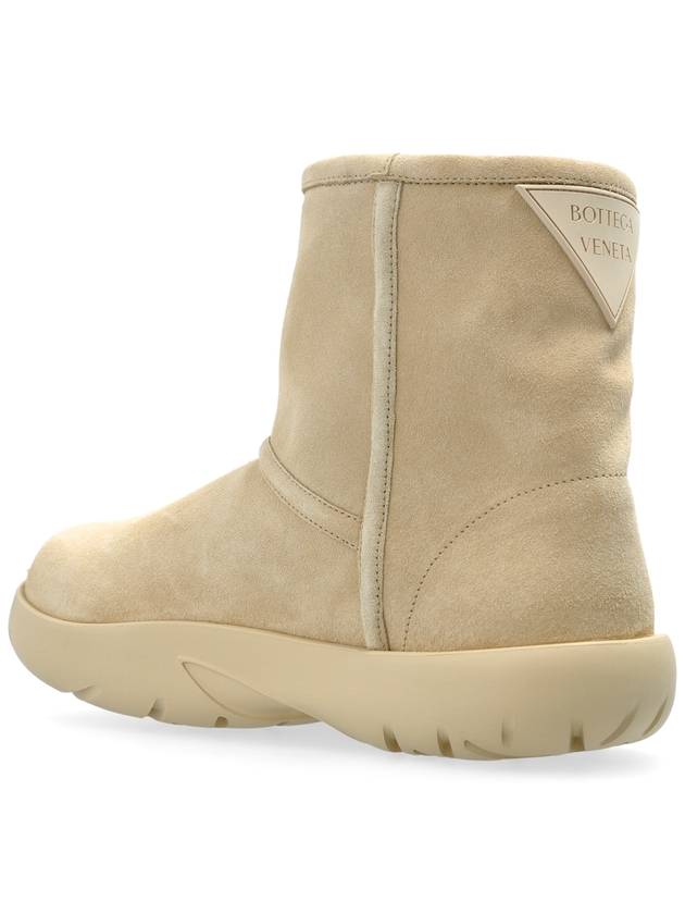 Bottega Veneta Suede Snow Boots, Women's, Cream - BOTTEGA VENETA - BALAAN 5