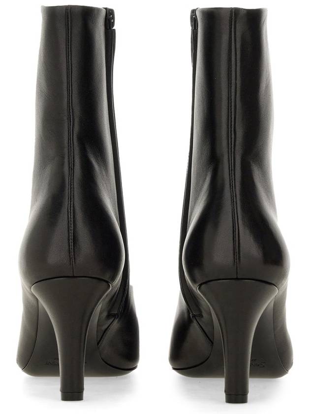 Jill Leather Ankle Boots Black - SAINT LAURENT - BALAAN 2