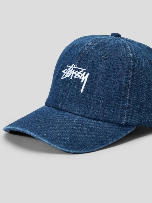 Stock Low Pro Ball Cap Washed Navy Denim - STUSSY - BALAAN 6