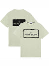 Stencil One Logo Short Sleeve T-Shirt Light Green - STONE ISLAND - BALAAN 2