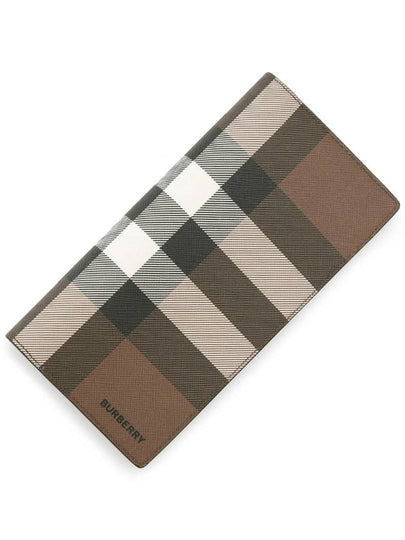 Vintage Check Logo Continental Long Wallet Brown - BURBERRY - BALAAN 2