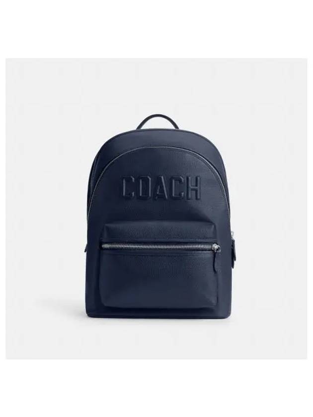 Charter Logo Graphic Backpack Blue - COACH - BALAAN 2