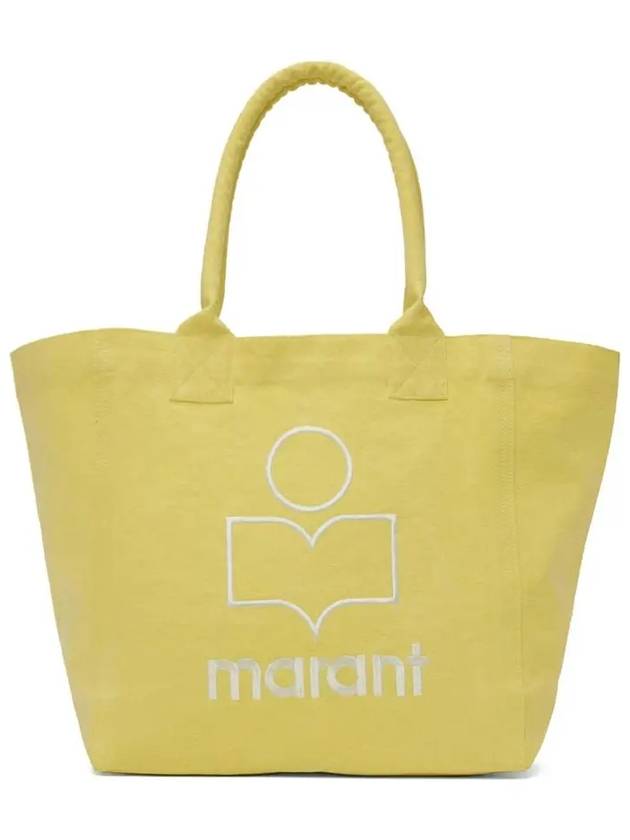 Yenky Embroidered Logo Large Shopper Tote Bag Yellow - ISABEL MARANT - BALAAN 2