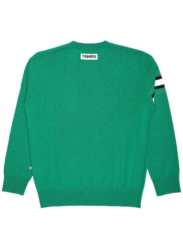 Signature line cashmere knit UNISEX GREEN TMFRN40206 - TRIMERE - BALAAN 3