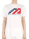 Iconic Logo Patch Short Sleeve T-Shirt White - AUTRY - BALAAN 2