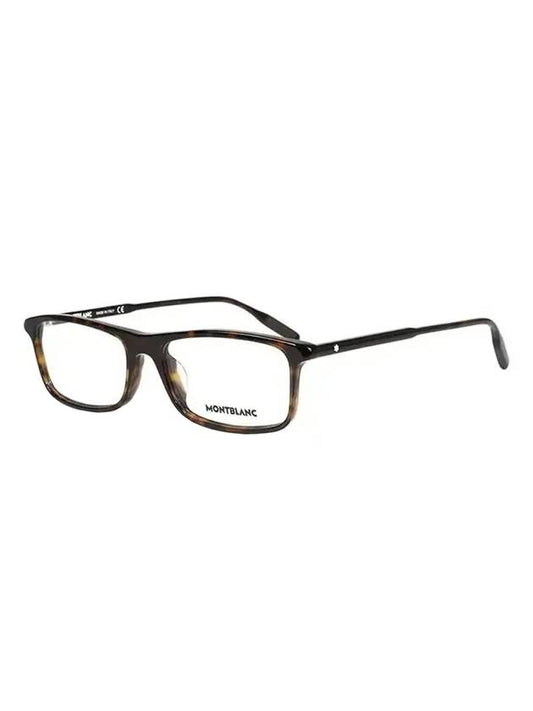 Eyewear Rectangle Acetate Eyeglasses Havana - MONTBLANC - BALAAN 1