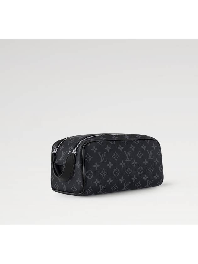 Dopp Kit Monogram Eclipse Pouch Bag Black - LOUIS VUITTON - BALAAN 3