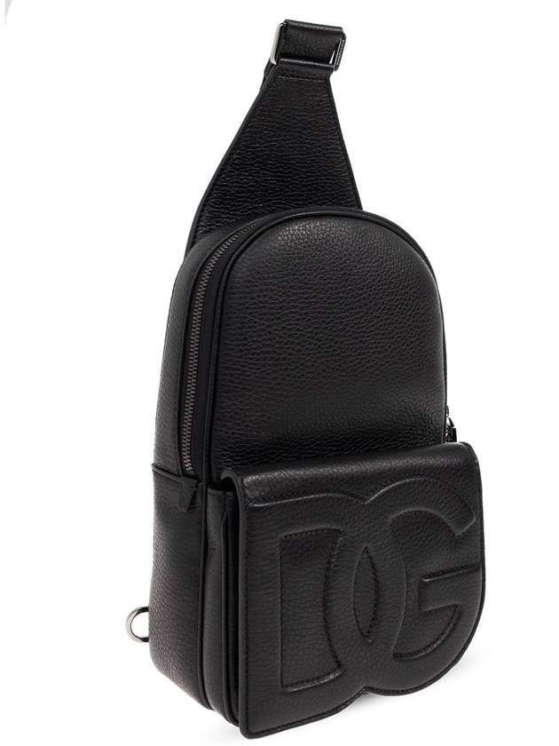 Dolce & Gabbana One-shoulder Backpack, Men's, Black - DOLCE&GABBANA - BALAAN 4