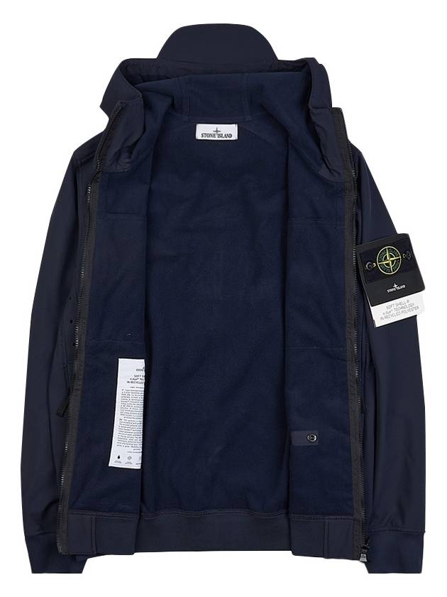 Soft Shell RE Dye Technology Hooded Jacket Navy - STONE ISLAND - BALAAN 9