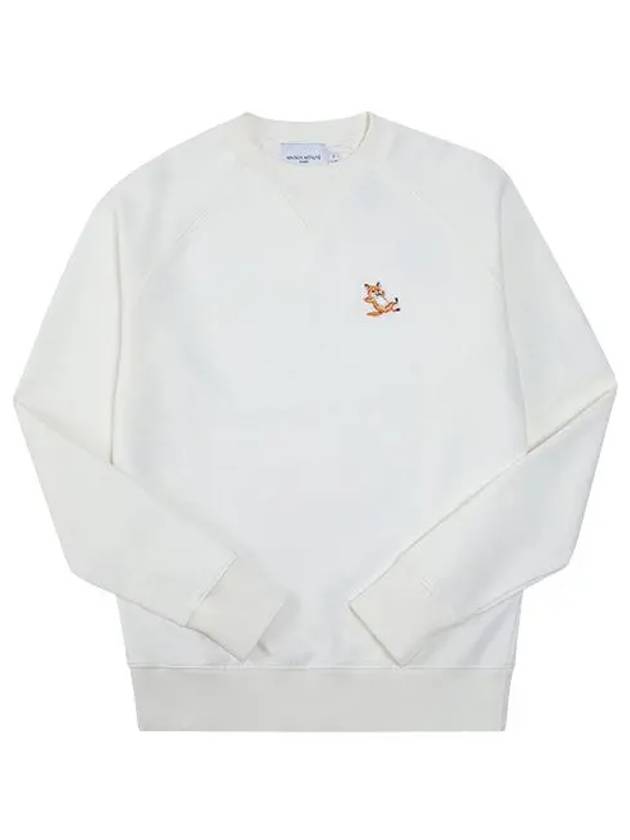 Chillax Fox Patch Classic Sweatshirt Ecru - MAISON KITSUNE - BALAAN 3