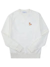 Chillax Fox Patch Classic Sweatshirt Ecru - MAISON KITSUNE - BALAAN 3