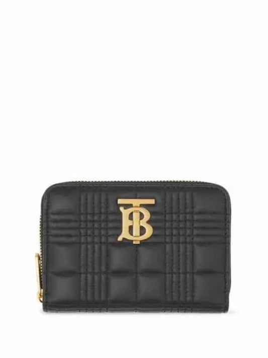 Women's Lola Quilted Zipper Card Wallet Black - BURBERRY - BALAAN 2