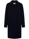 Wool Viscose Single Coat Navy - MAISON MARGIELA - BALAAN 2