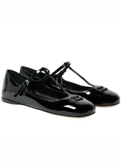 Patent Leather Ballerinas Black - MIU MIU - BALAAN 2