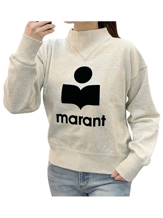 Moby Logo Print Sweatshirt Ecru - ISABEL MARANT - BALAAN 2