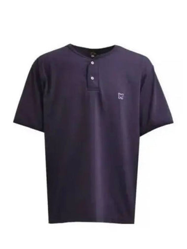 Henley Neck Tee Eggplant OT263 Short Sleeve T Shirt - NEEDLES - BALAAN 1