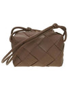 Cassette Intrecciato Small Cross Bag Brown - BOTTEGA VENETA - BALAAN 4