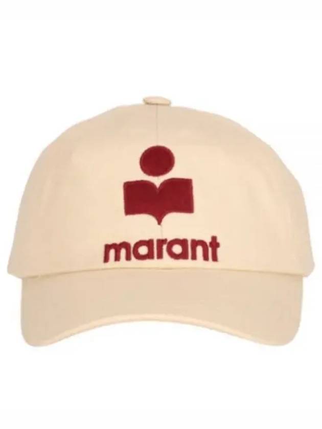 Tyron Embroidered Logo Ball Cap Ivory - ISABEL MARANT - BALAAN 2